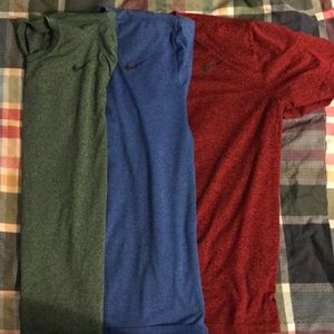 Nike heather dri-fit shirts.